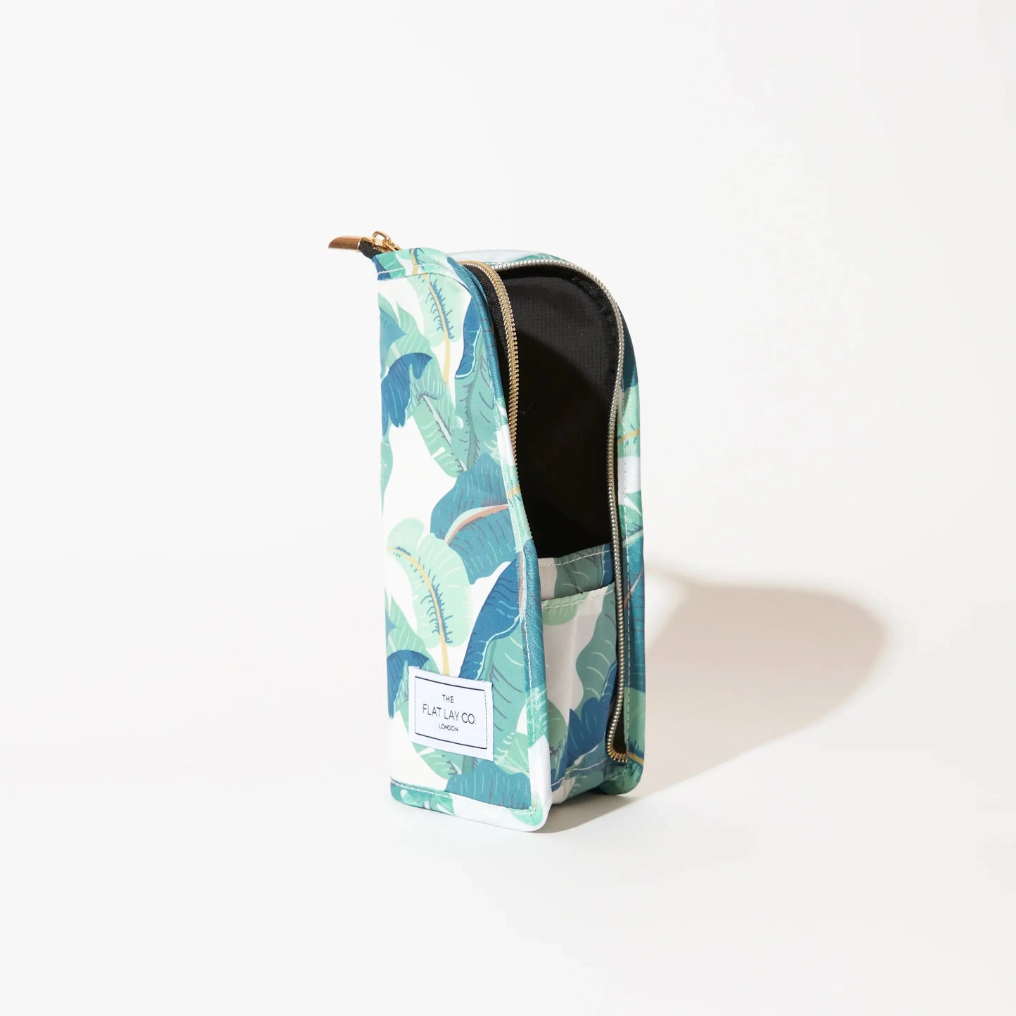 Standing Makeup Brush Case - Tropical Leaves The Flat Lay Co.