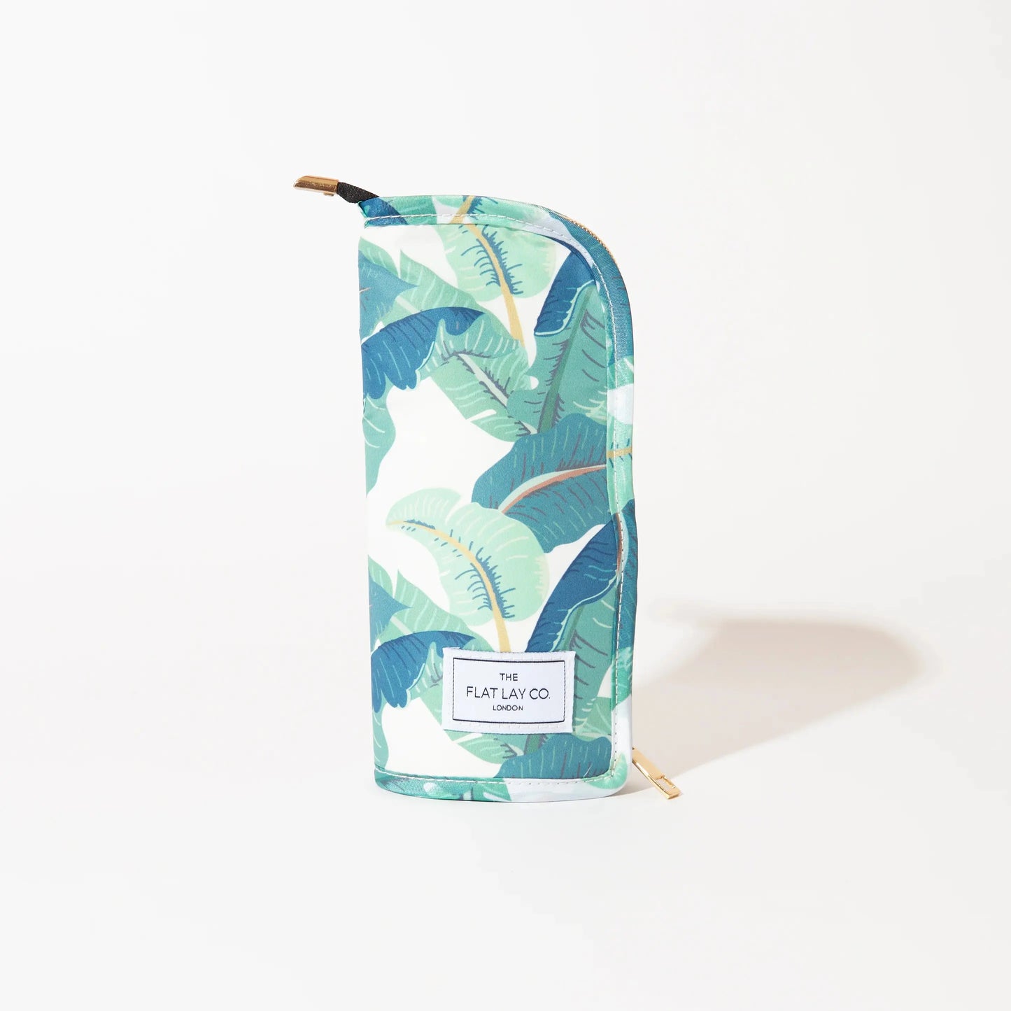 Standing Makeup Brush Case - Tropical Leaves The Flat Lay Co.