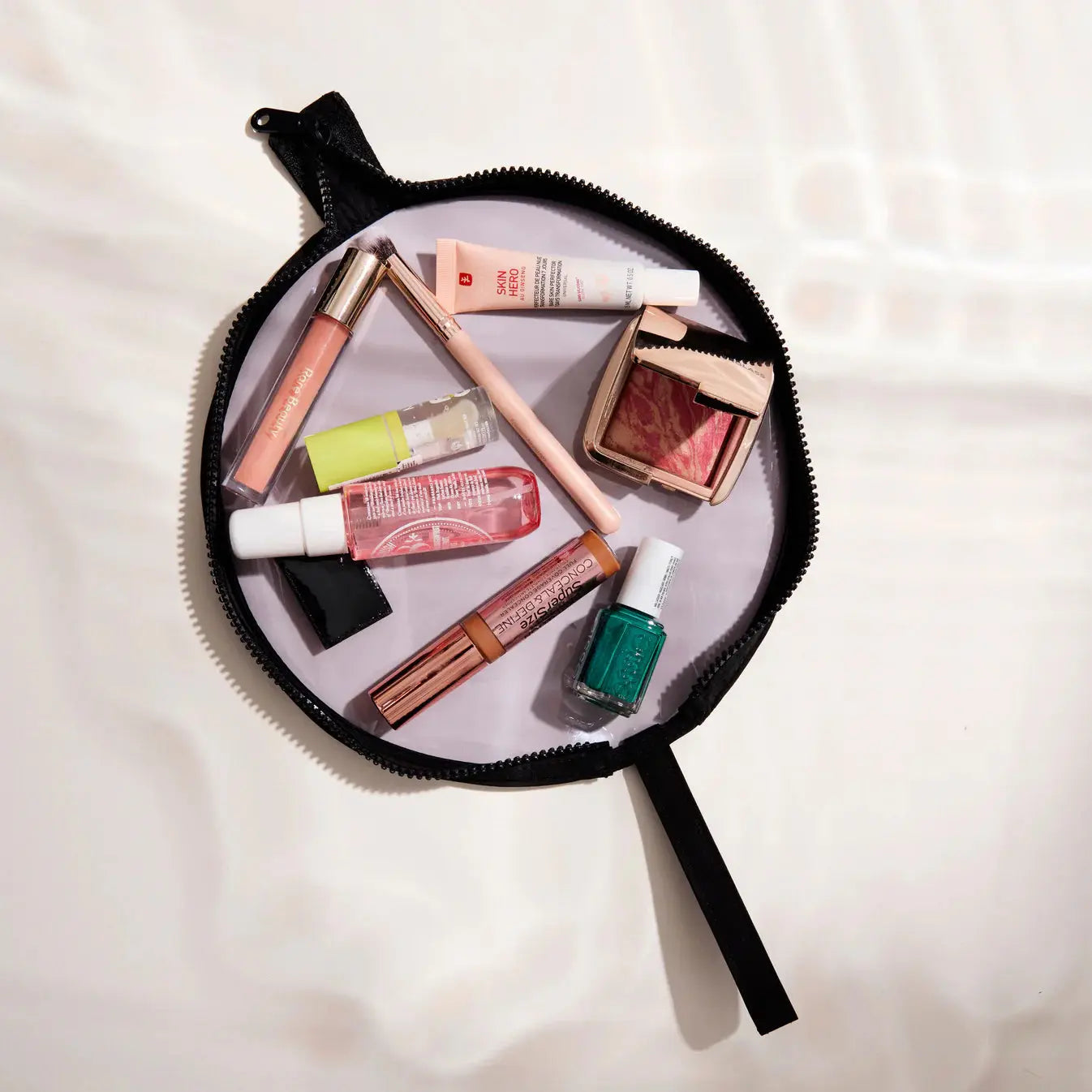 Lunar Flat Lay Makeup Pouch | Black The Flat Lay Co.