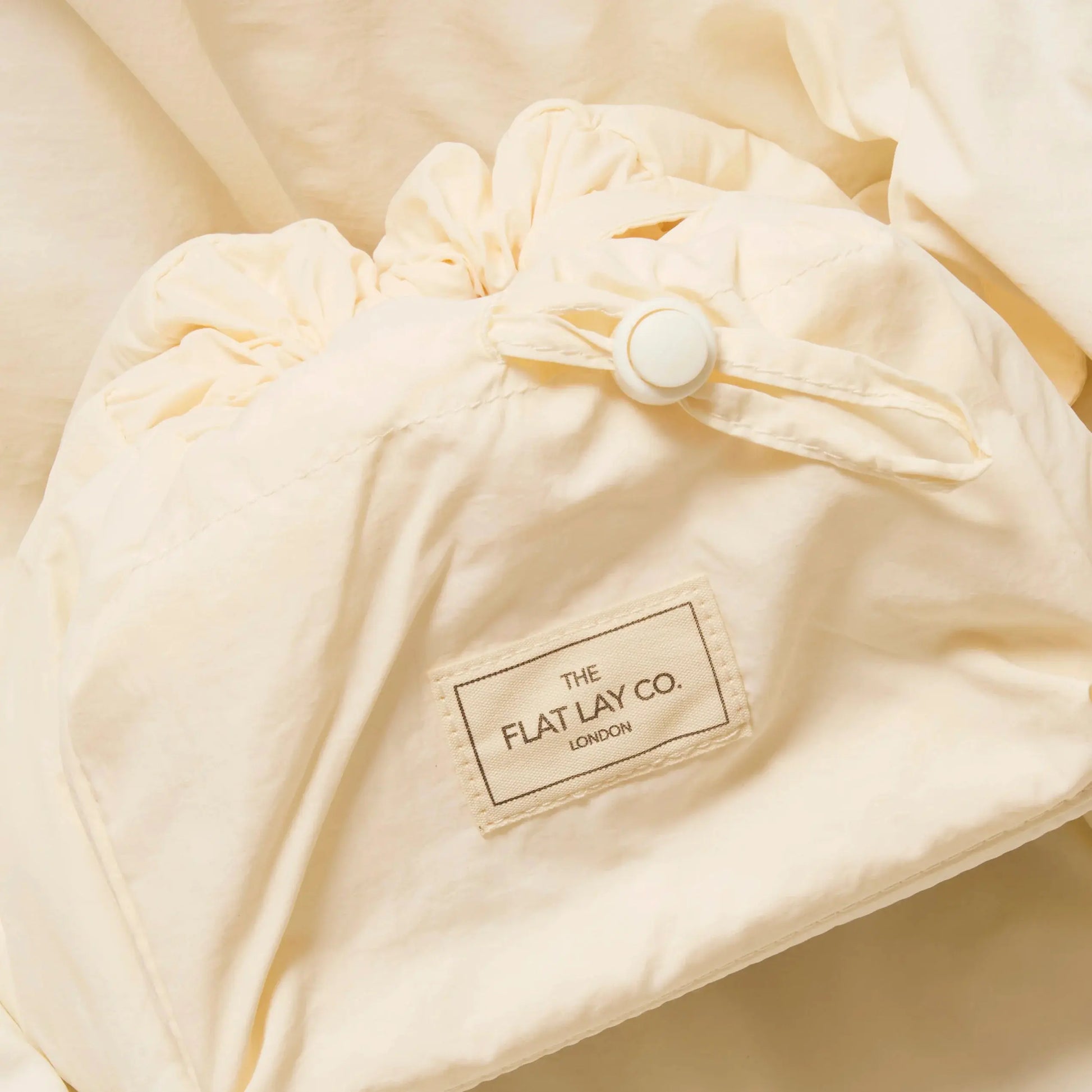 Parachute Drawstring Flat Lay Makeup Bag | Vanilla The Flat Lay Co.