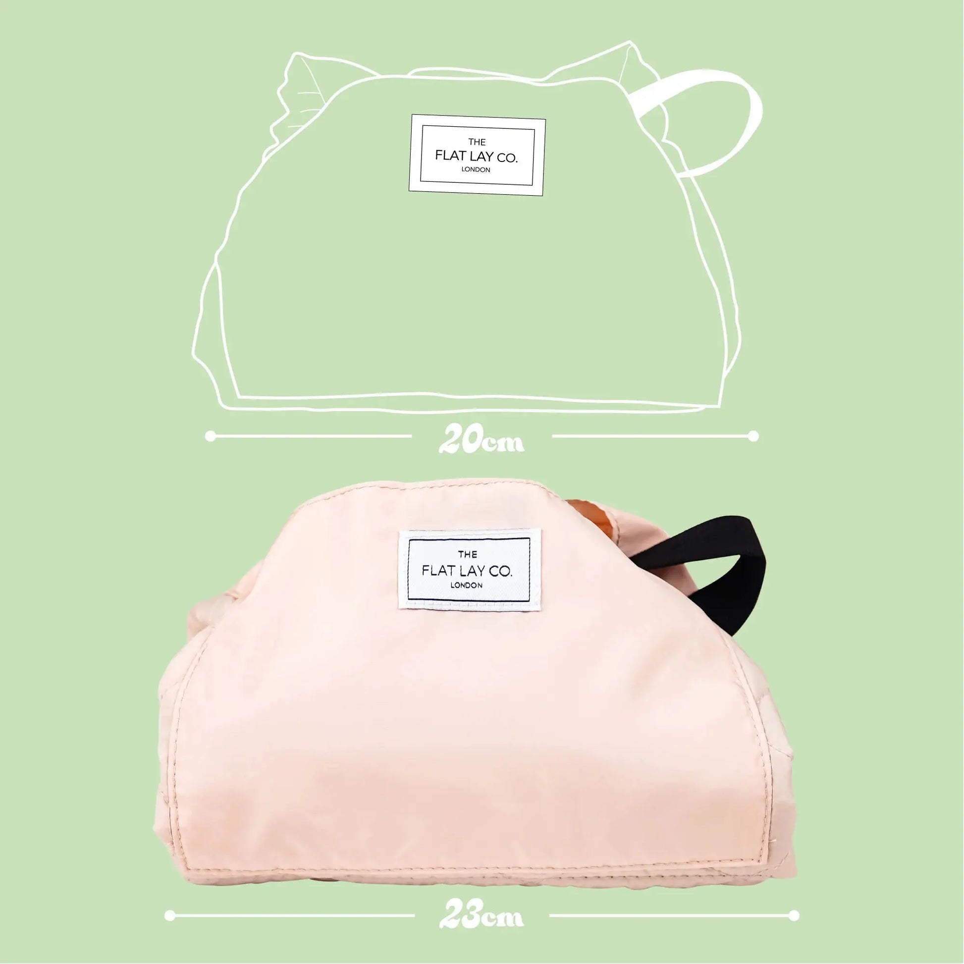 XXL Drawstring Flat Lay Makeup Bag | Tropical Leaves The Flat Lay Co.