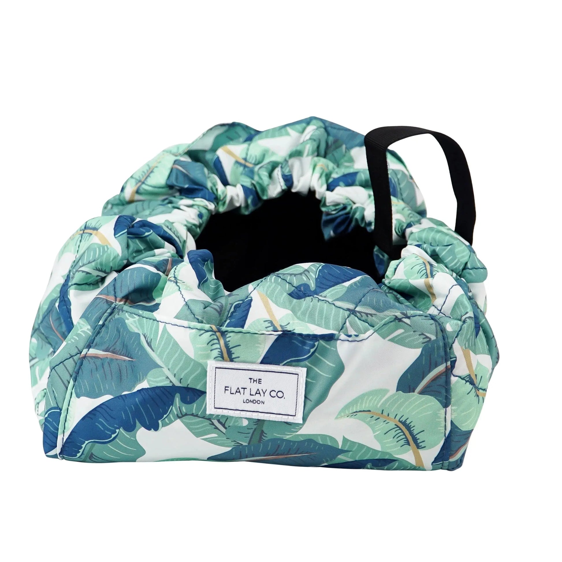 XXL Drawstring Flat Lay Makeup Bag | Tropical Leaves The Flat Lay Co.