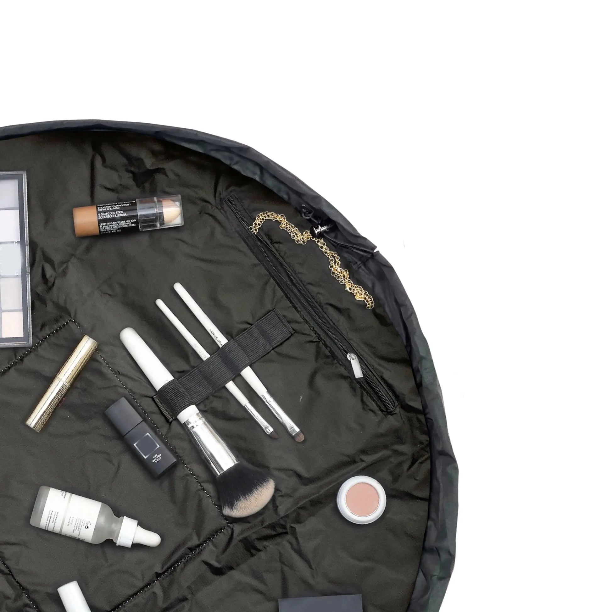 XXL Drawstring Flat Lay Makeup Bag | Black The Flat Lay Co.