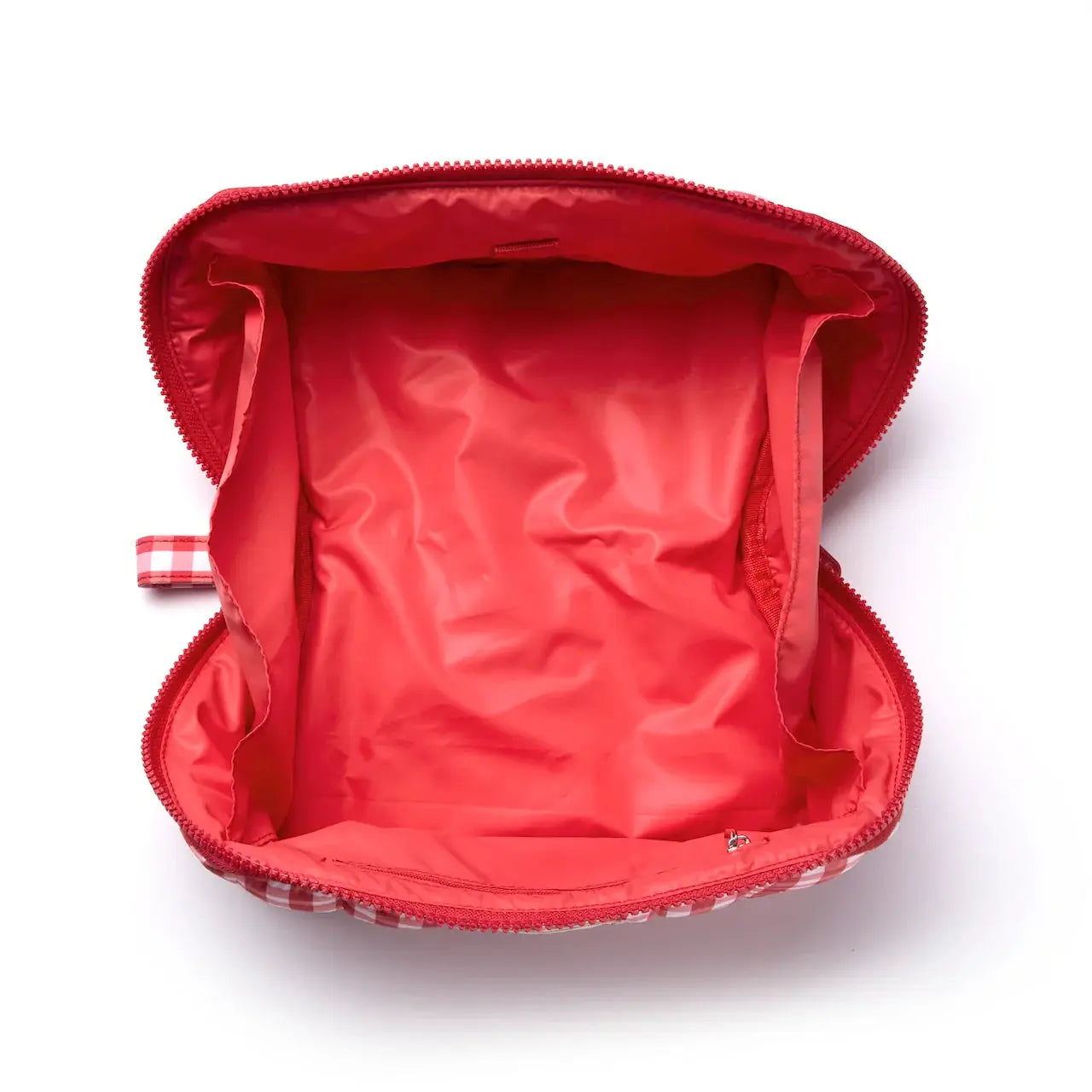 Marshmallow Flat Lay Makeup Box Bag | Red Gingham The Flat Lay Co.