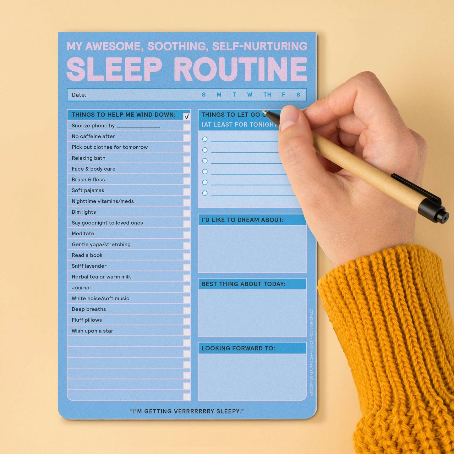 Knock Knock Sleep Routine Pad Abrams & Chronicle Books