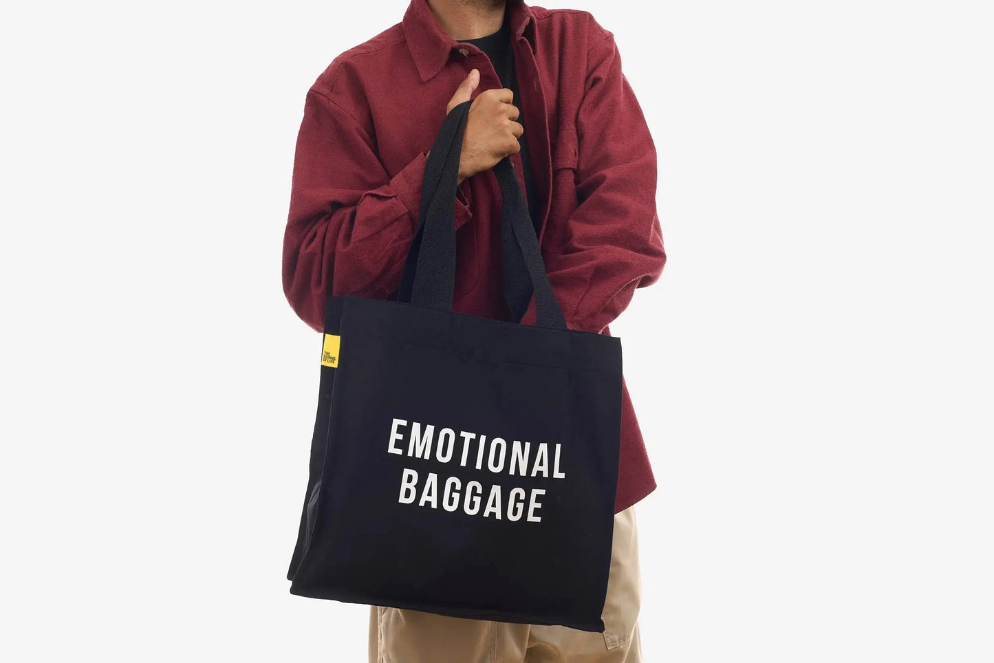 The School of Life Emotional Baggage Tote Bag | Black The School of Life