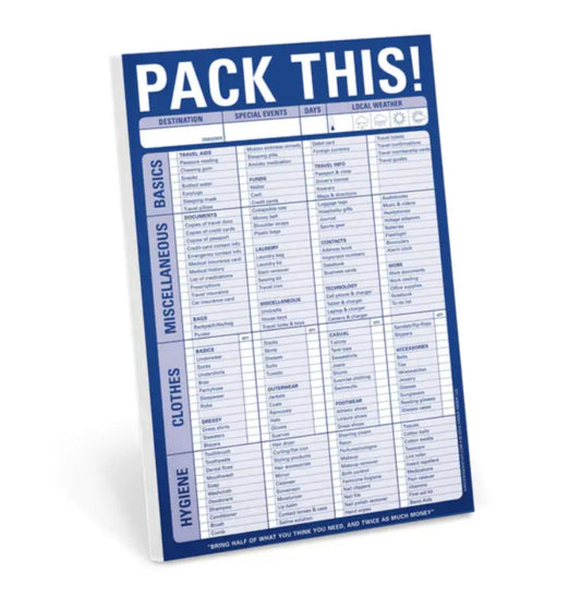 Knock Knock Pack This! Pad Abrams & Chronicle Books