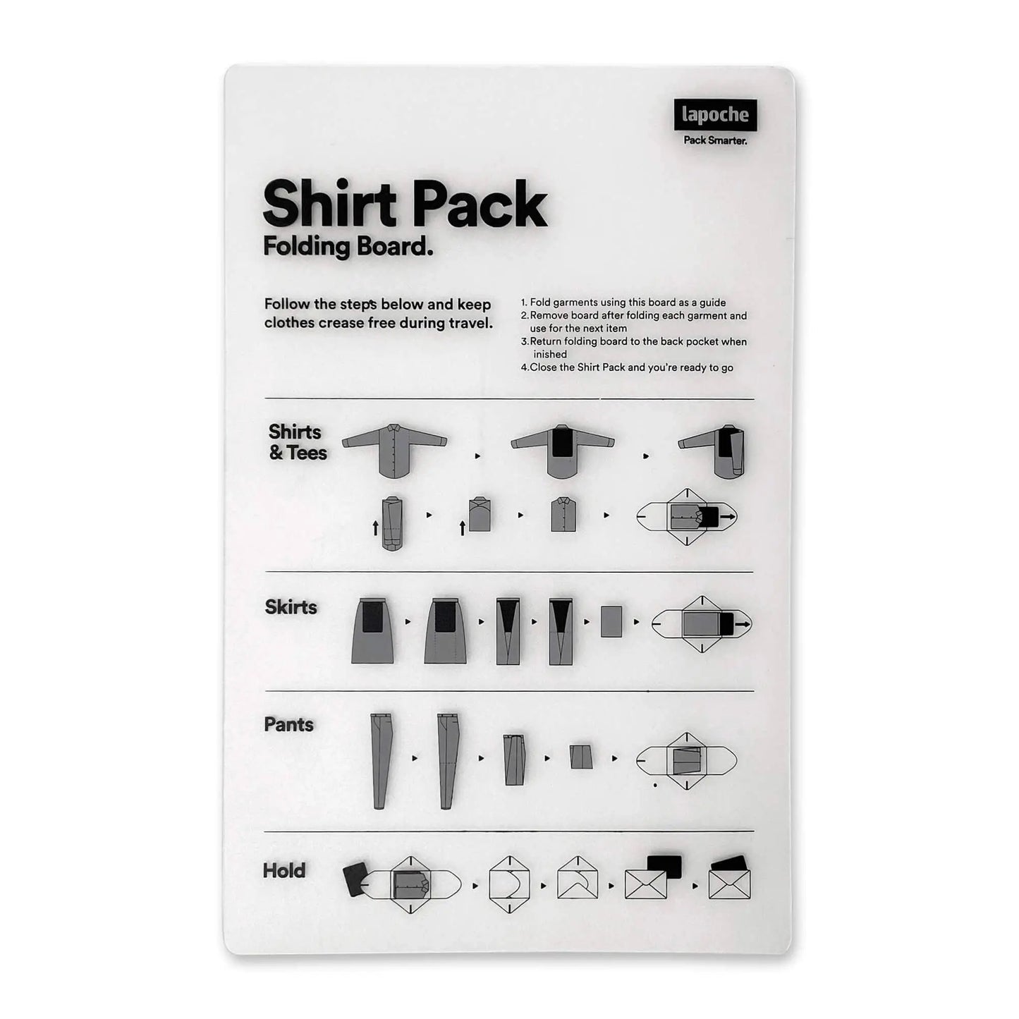 Lapoche Travel Shirt Pack: Black Lapoche