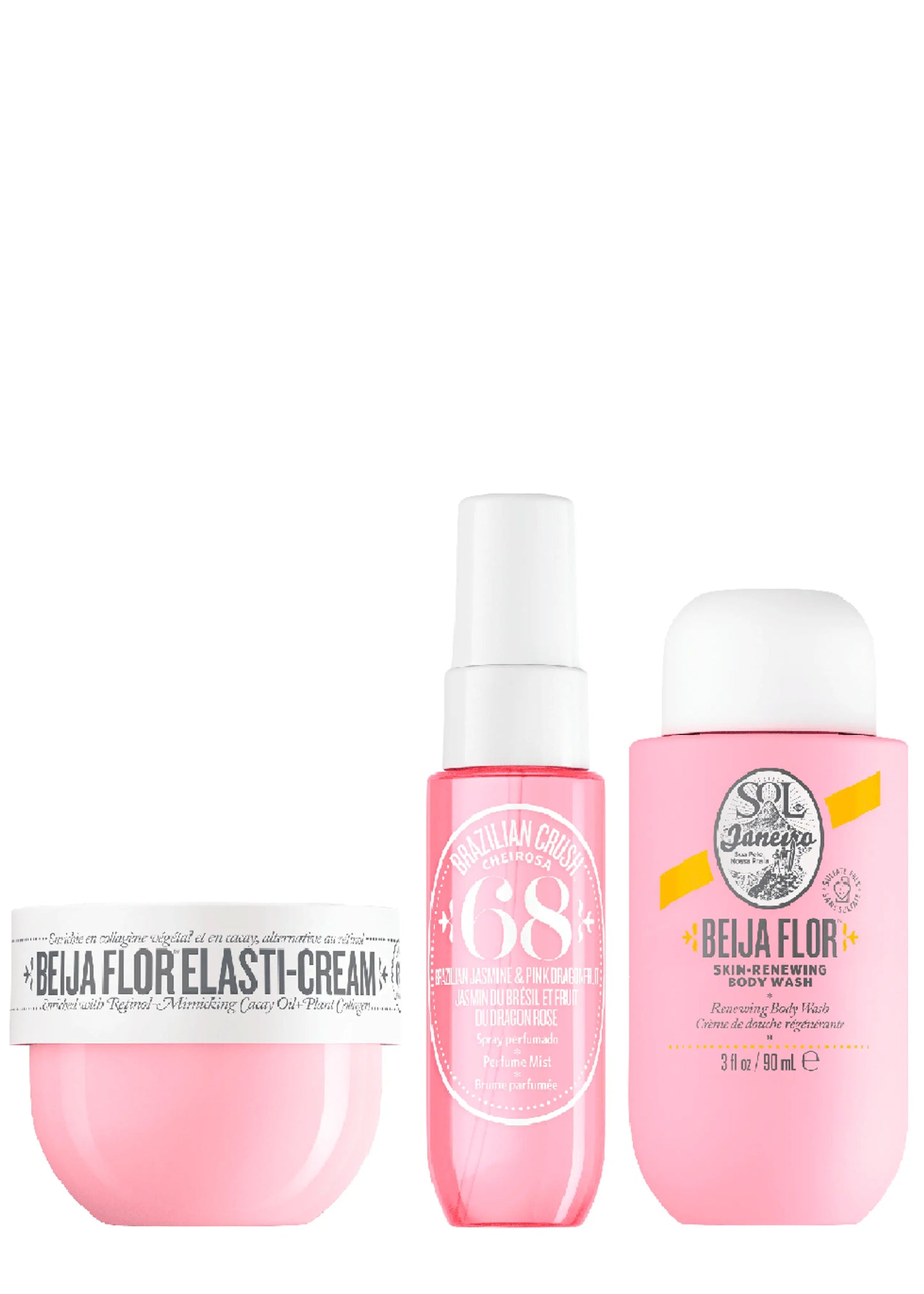 Beija Flor™ Jet Set | Travel Body Cream, Body Wash & Perfume Mist Sol de Janeiro