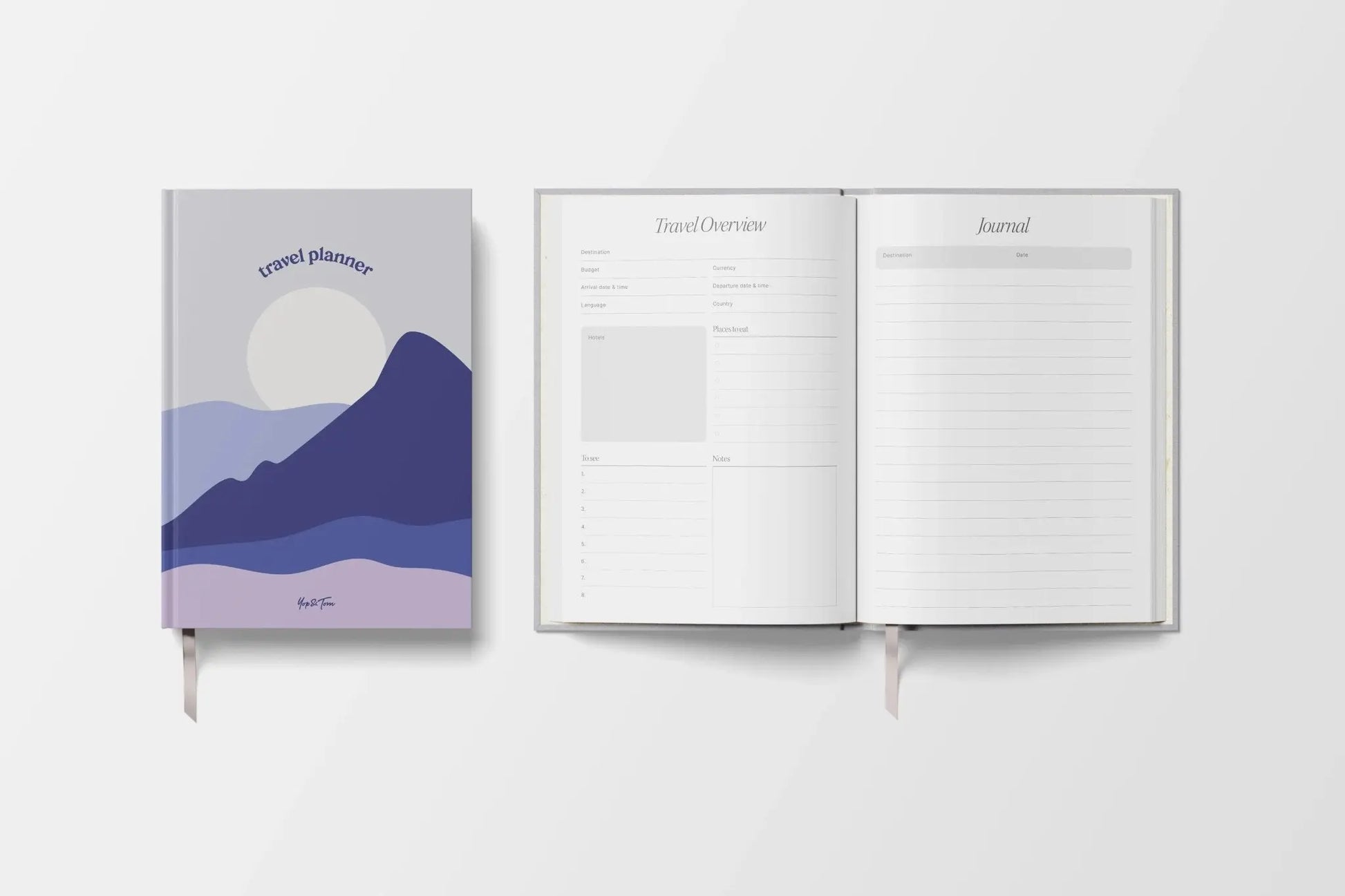 Travel Planner - A5 Hardback | Mountain Escape Yop & Tom
