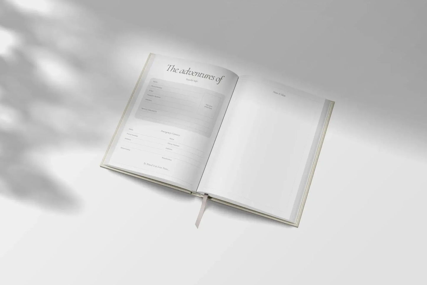 Travel Planner - A5 Hardback | Red Coral Yop & Tom