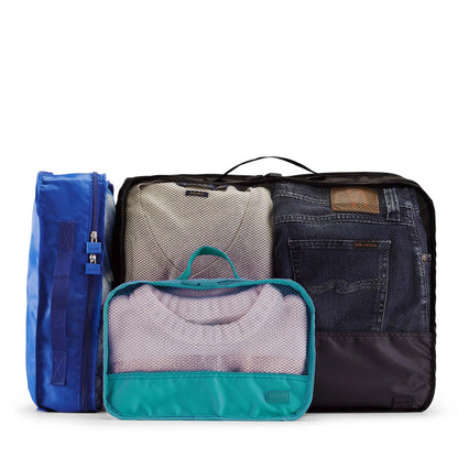 Lapoche Travel Luggage Organiser: Blue / Small Lapoche
