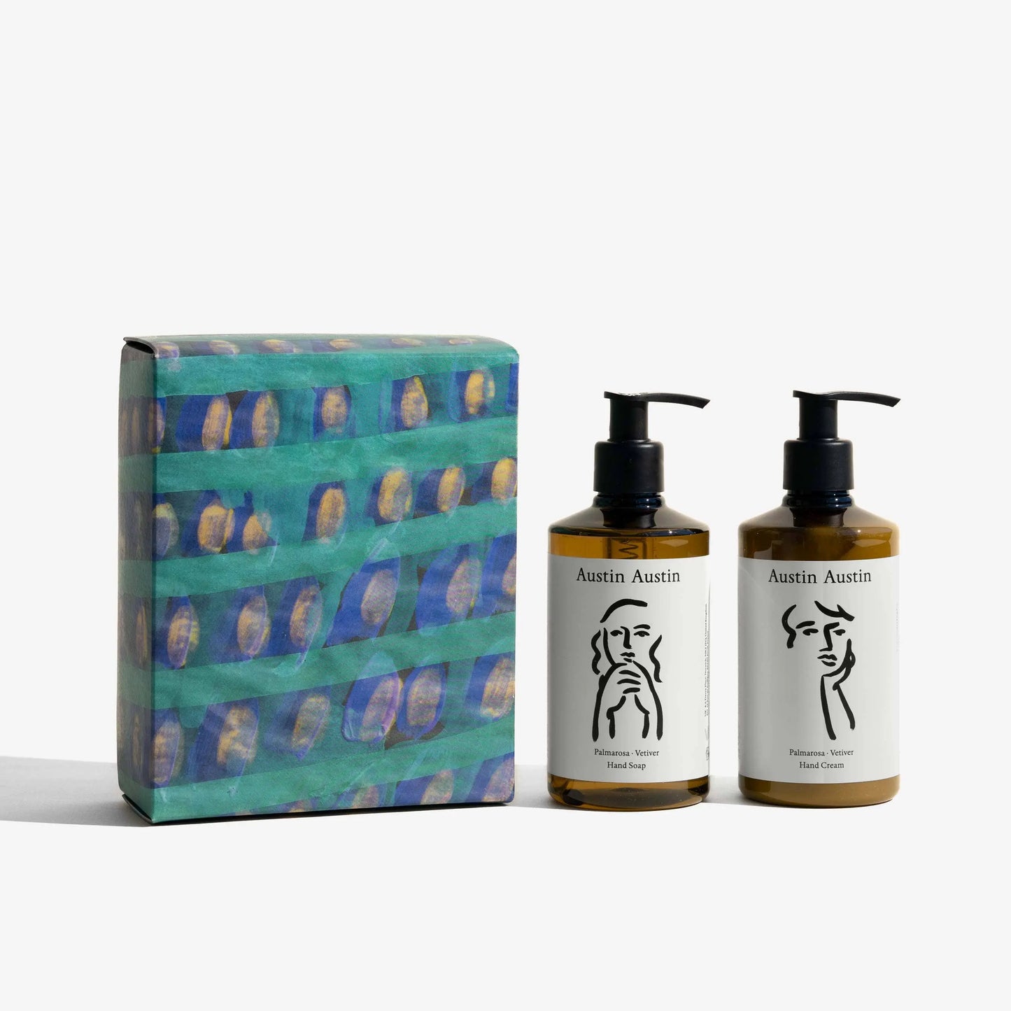 Palmarosa & Vetiver Hand Soap & Hand Cream Gift Set Austin Austin