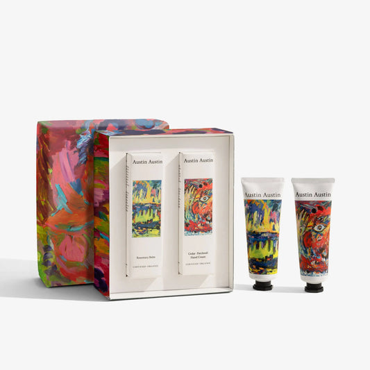 Rosemary Balm and Cedar & Patchouli Hand Cream Gift Set Austin Austin