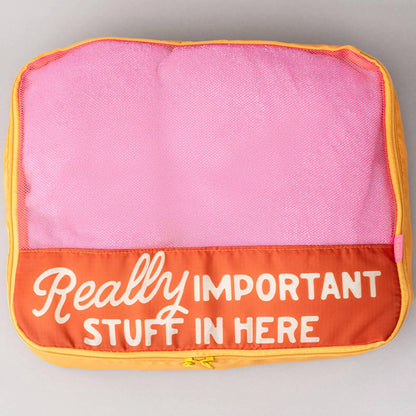 Packing Cube Set, Really Important Stuff Ban.do