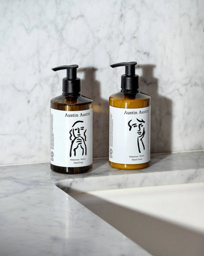 Palmarosa & Vetiver Hand Soap & Hand Cream Gift Set Austin Austin