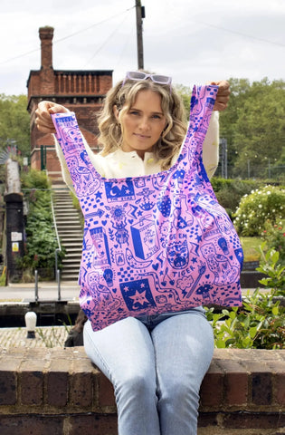 Medium Reusable Bag | Amy Hastings - Go Get Em Tiger