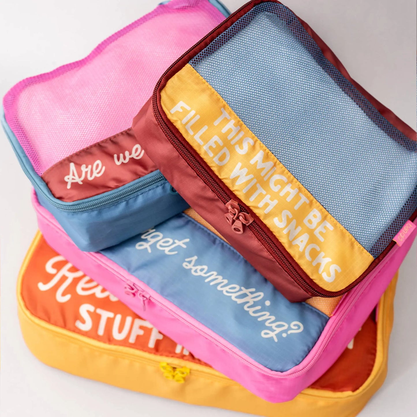 Packing Cube Set, Really Important Stuff Ban.do