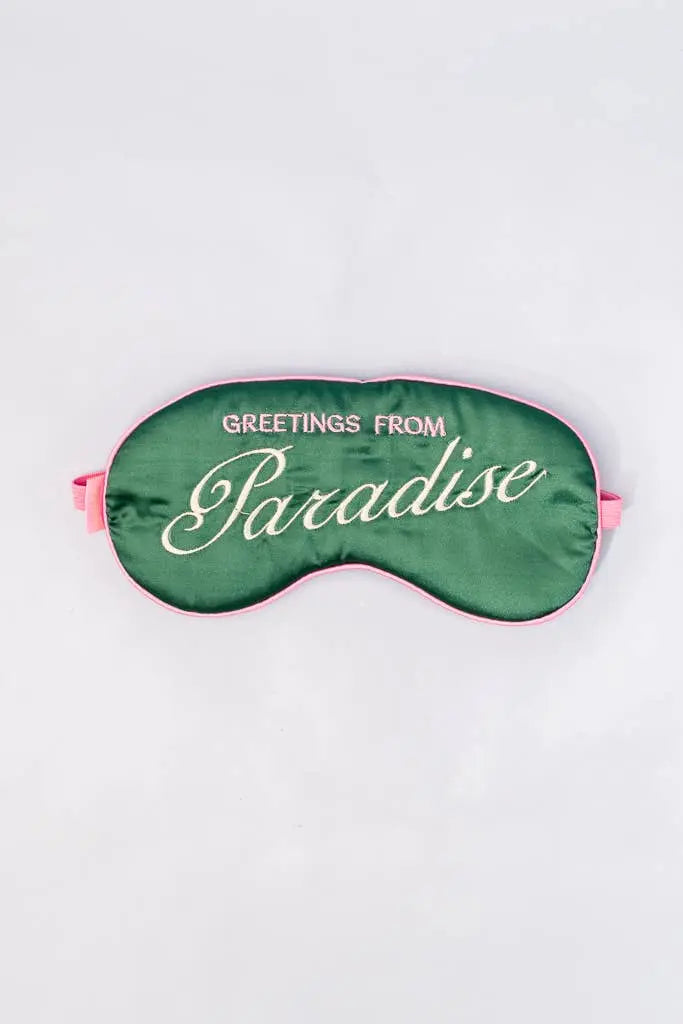 Getaway Eye Mask, Greetings from Paradise Ban.do
