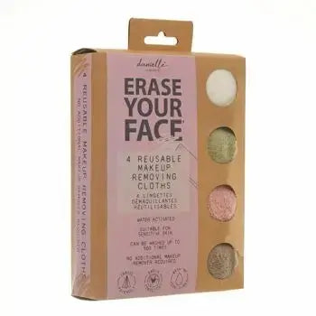 Erase Your Face | Eco Makeup Removing Cloth 4PK Upper Canada UK