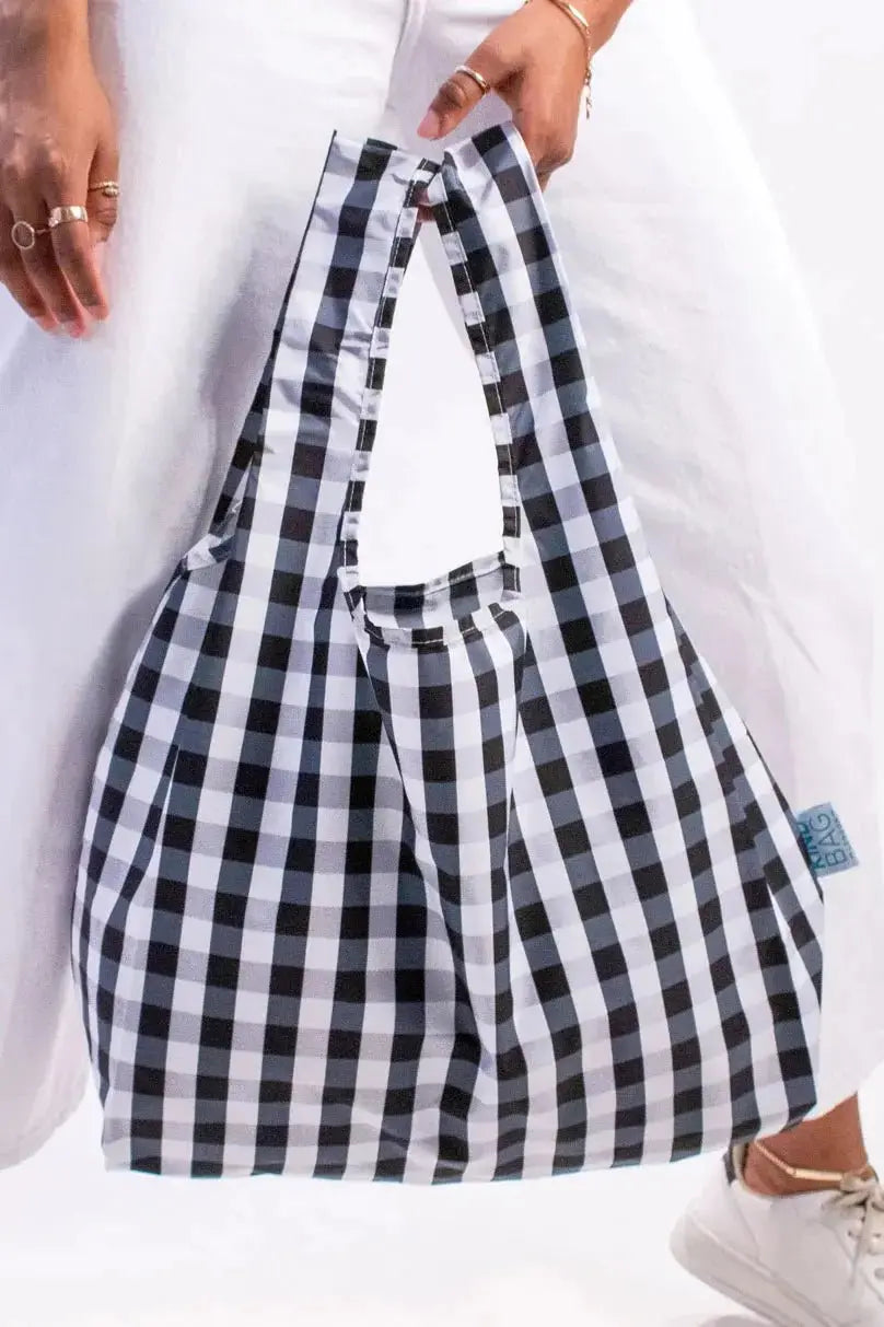 Gingham Black & White | Medium Kind Bag