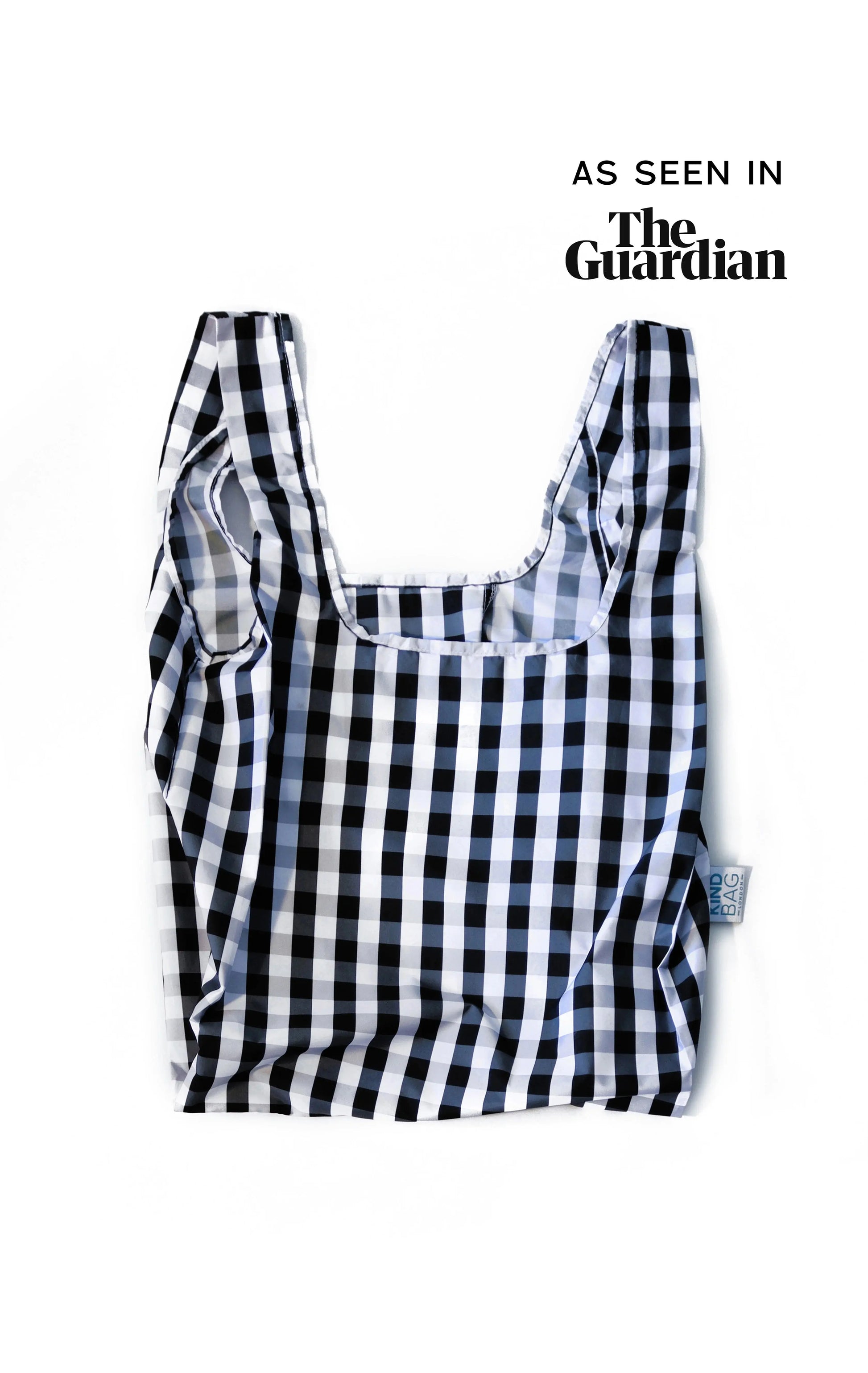 Gingham Black & White | Medium Kind Bag