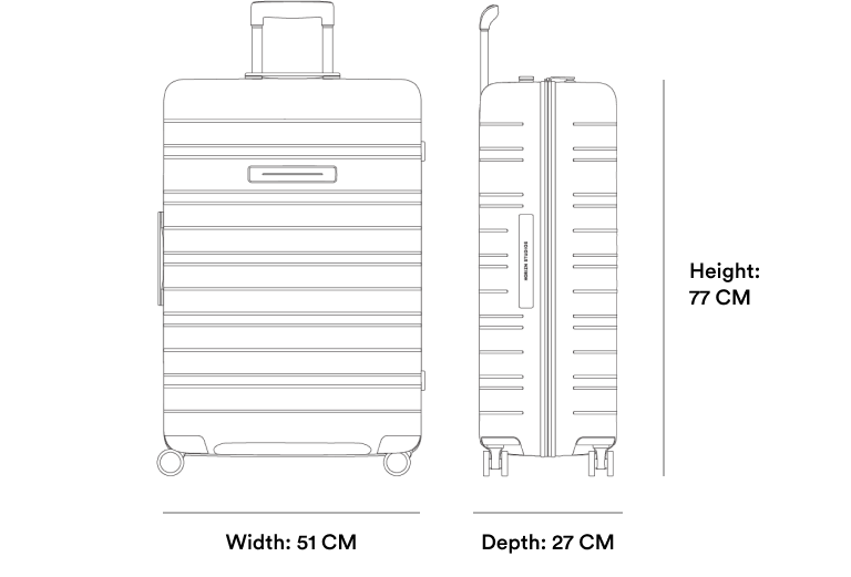 H7 Air Check-In Luggage | 88L Horizn Studios