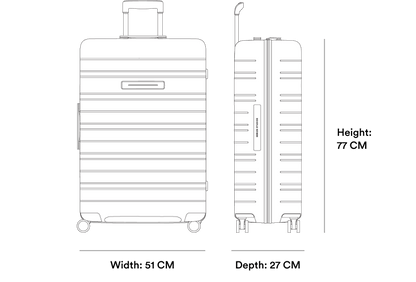 H7 Air Check-In Luggage | 88L Horizn Studios