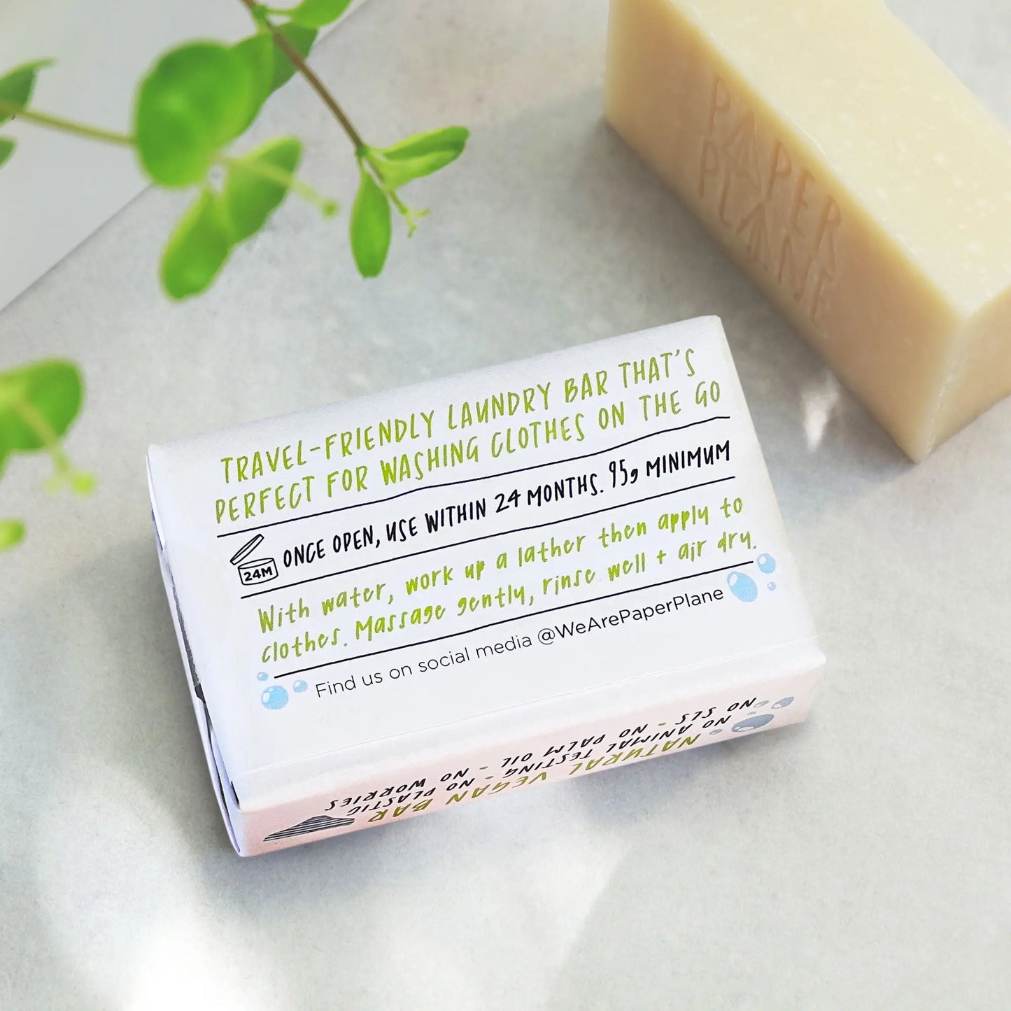 Soap For Clothes | Laundry On-The-Go Paper Plane