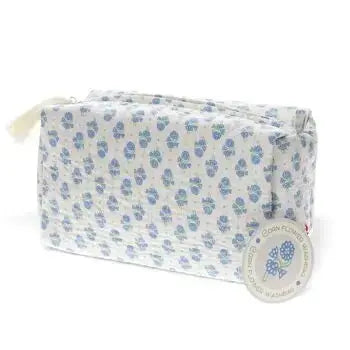 Quilted Wash Bag | Cornflower