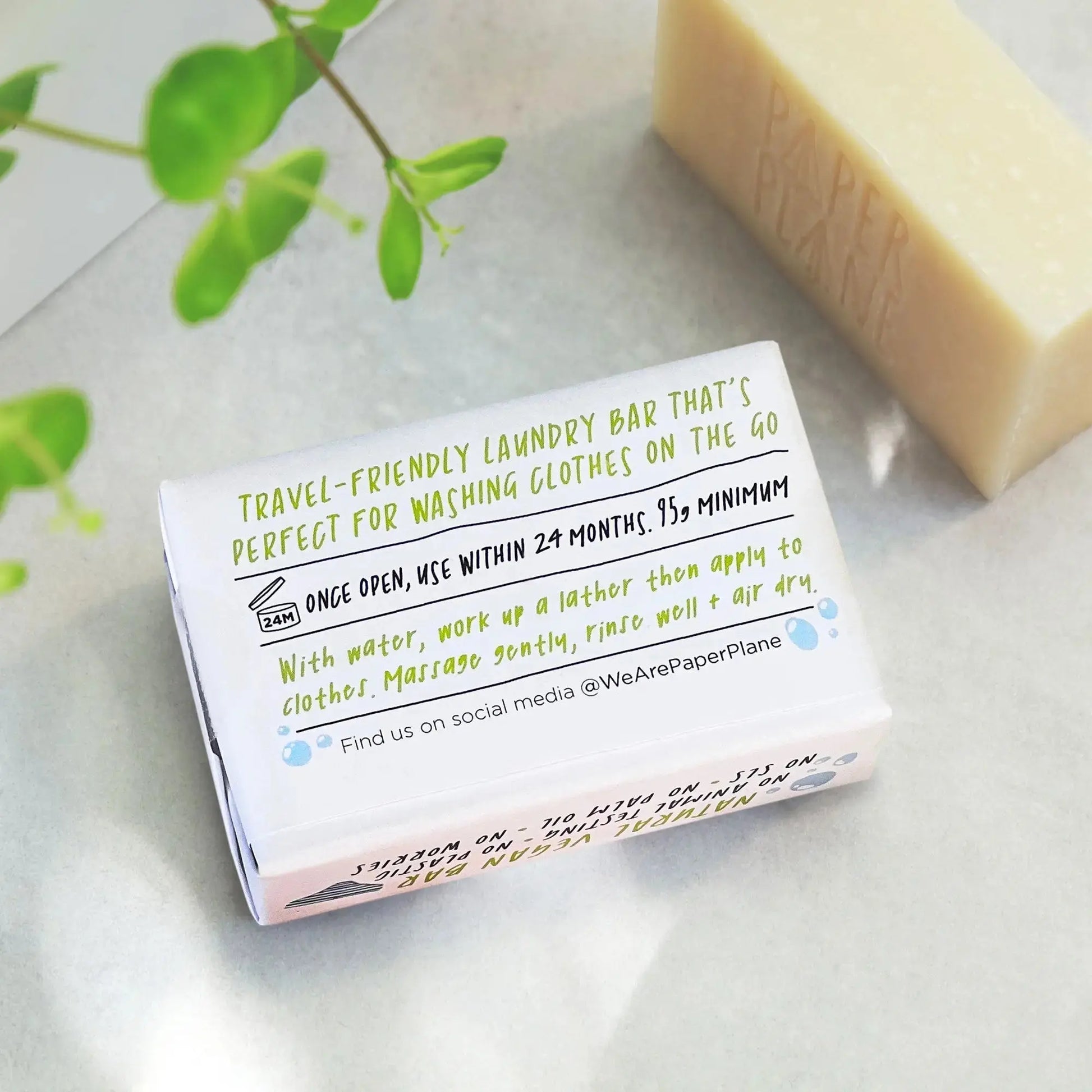 Soap For Clothes | Laundry On-The-Go Paper Plane