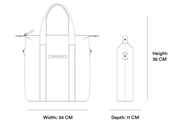 SoFo Vertical Tote | Light Quartz Grey 15L Horizn Studios