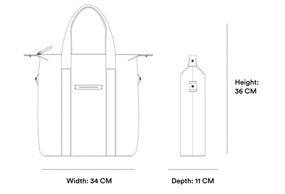 SoFo Vertical Tote | Light Quartz Grey 15L Horizn Studios