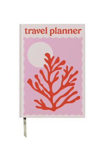 Travel Planner – A5 Hardback | Red Coral