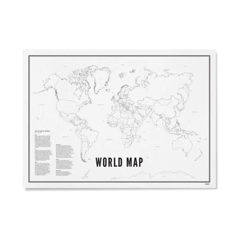 World Map Poster | 30x40cm